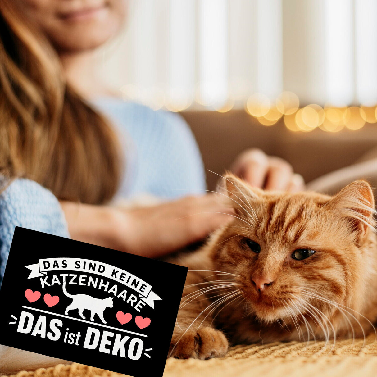 Keine Katzenhaare nur Deko Katzen Souvenir Magnet