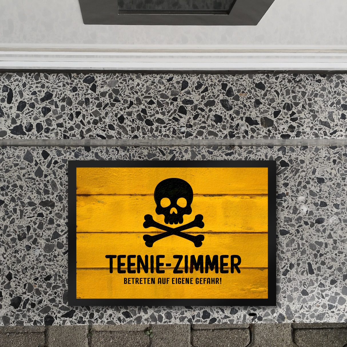 Teenie-Zimmer Totenkopf Fussmatte