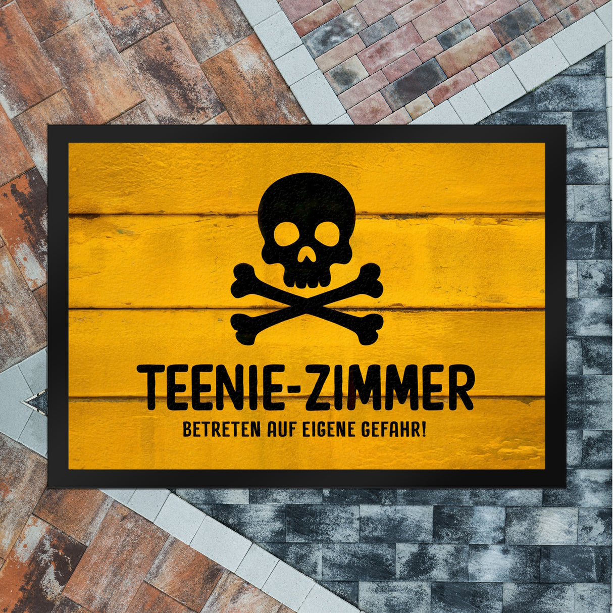 Teenie-Zimmer Totenkopf Fussmatte