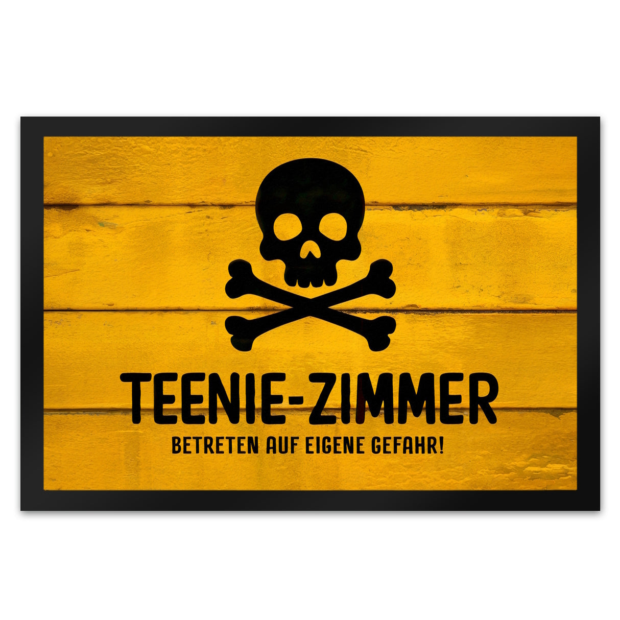 Teenie-Zimmer Totenkopf Fussmatte