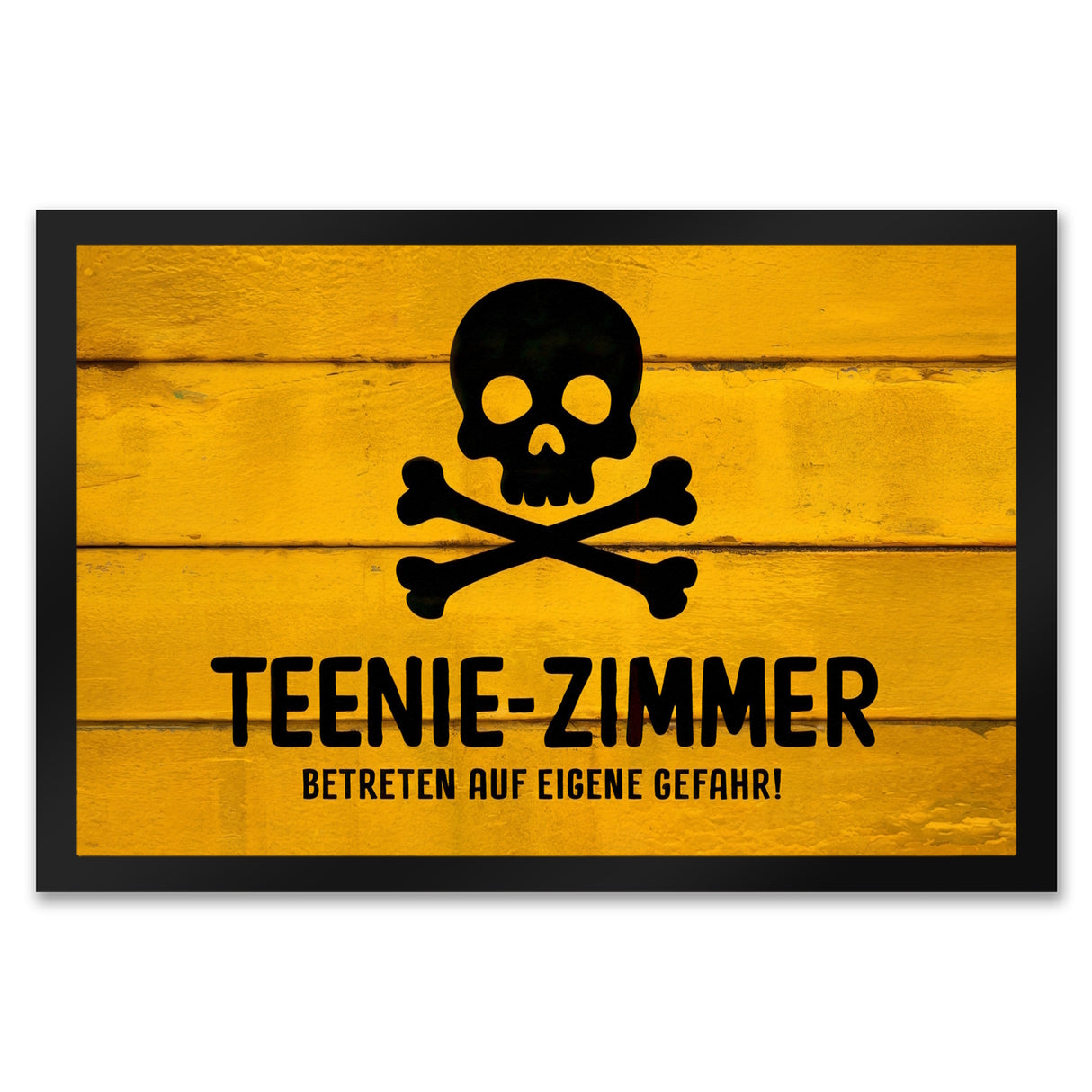 Teenie-Zimmer Totenkopf Fussmatte