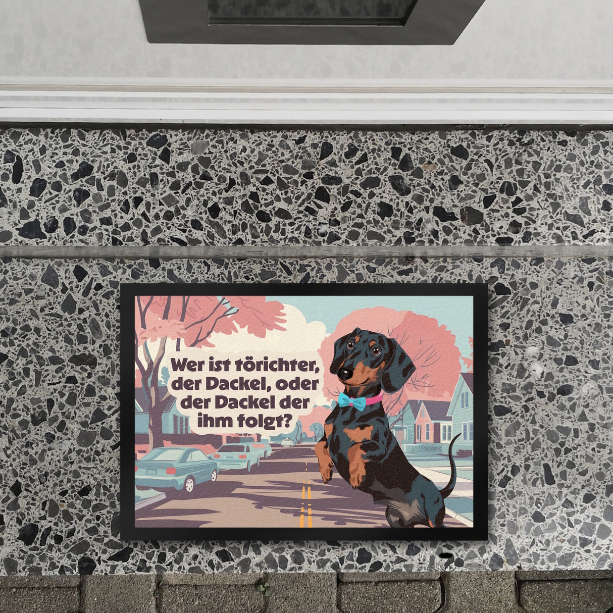 Dachshundliebe Fußmatte in 35x50 cm