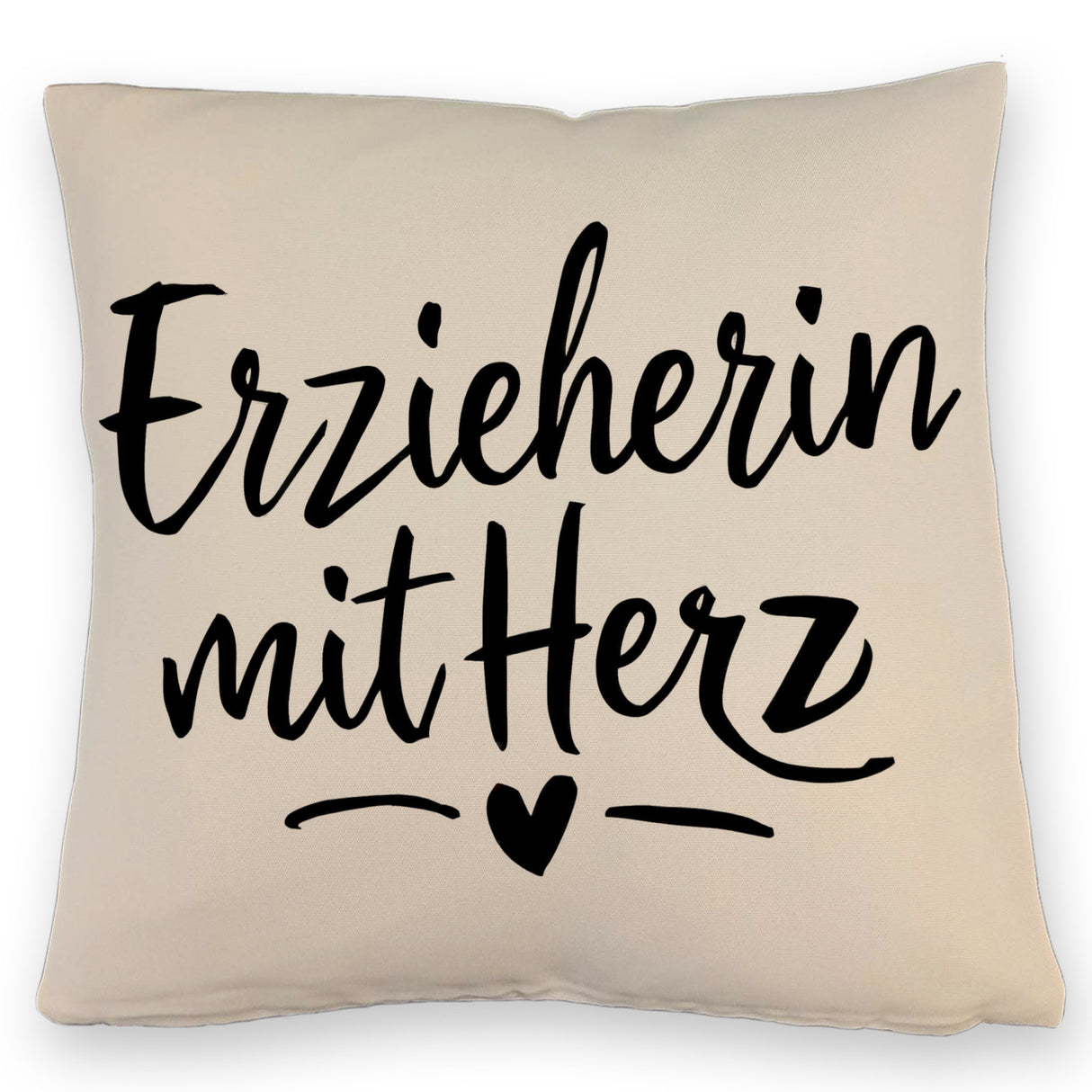Erzieherin mit Herz Kissen für Pädagogen