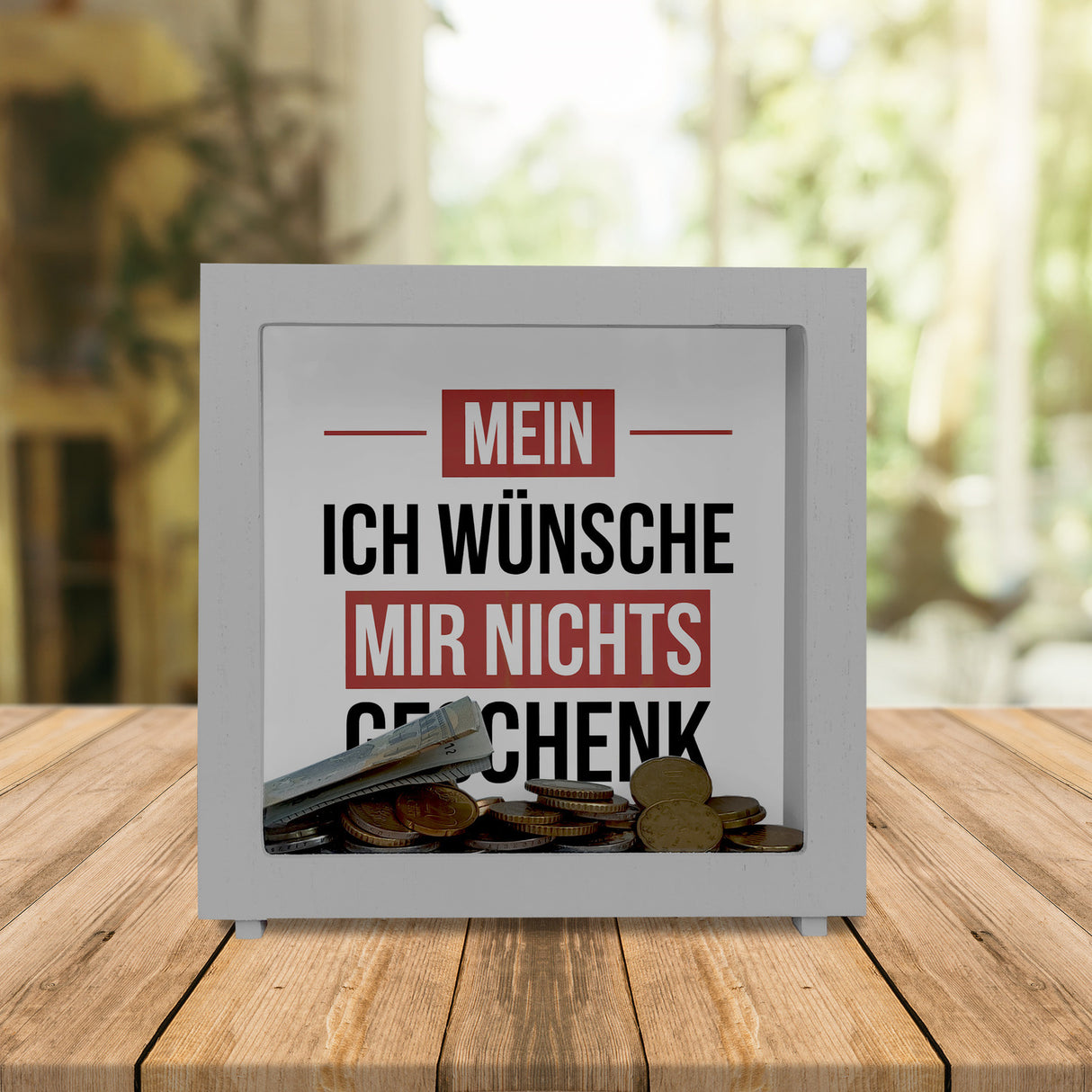 Mein ICH WÜNSCHE MIR NICHTS Spardose