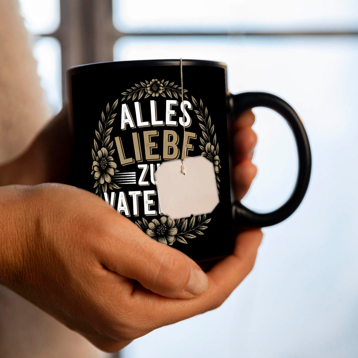 ALLLES LIEBE ZUM VATERTAG Tasse mit Blumen