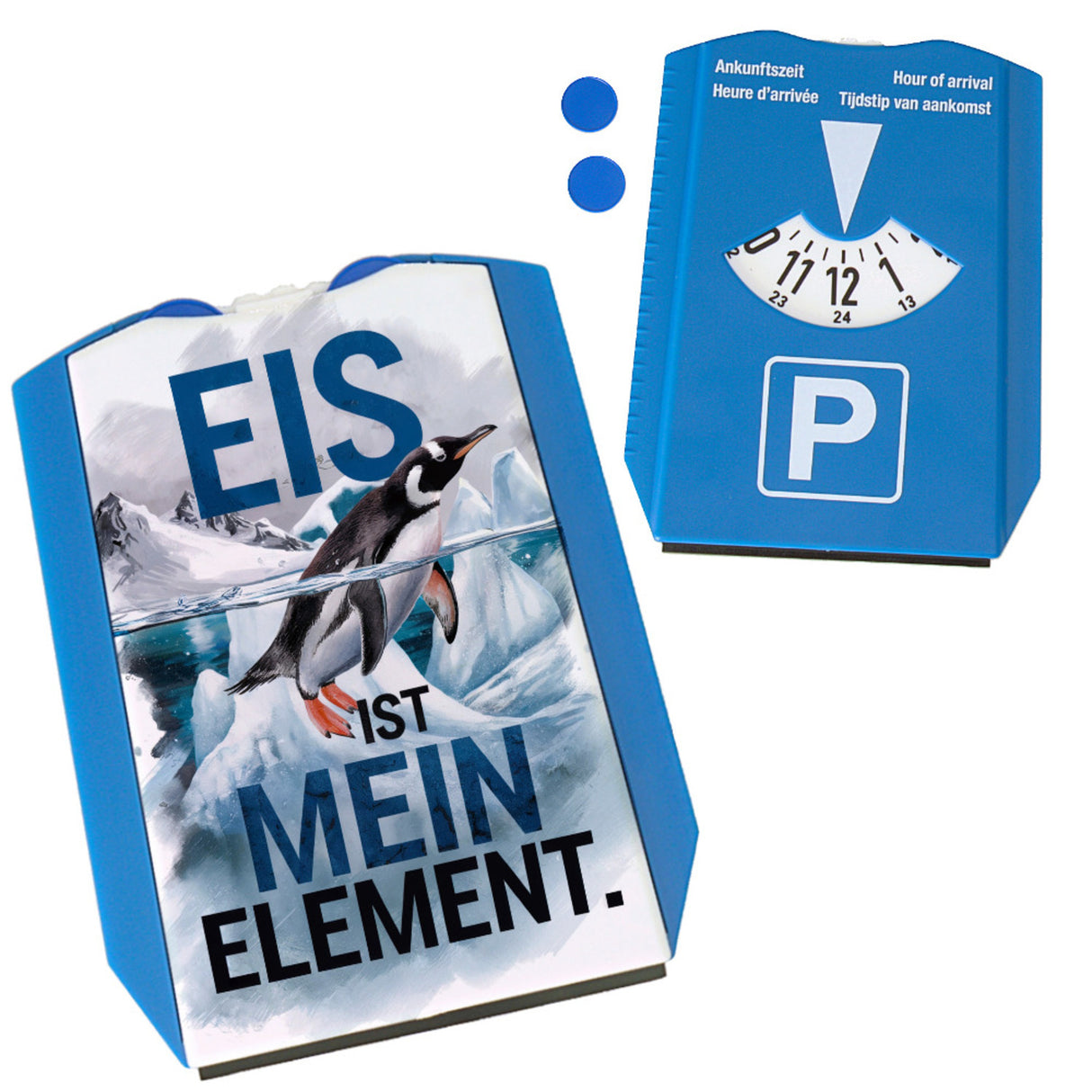 Eis ist mein Element Parkscheibe Pinguin im Eis