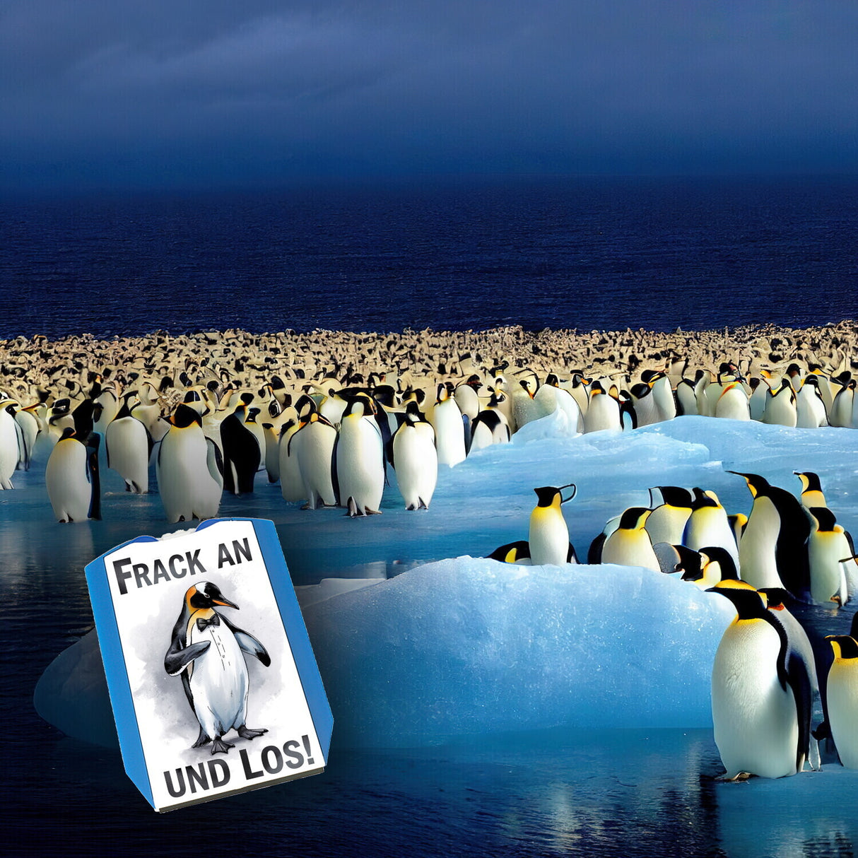 Niedlicher Pinguin im Frack Parkscheibe Frack an und los