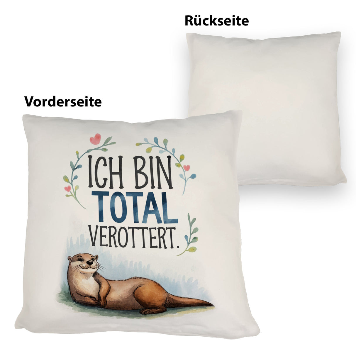 Niedlicher Otter Total verottert Kissen