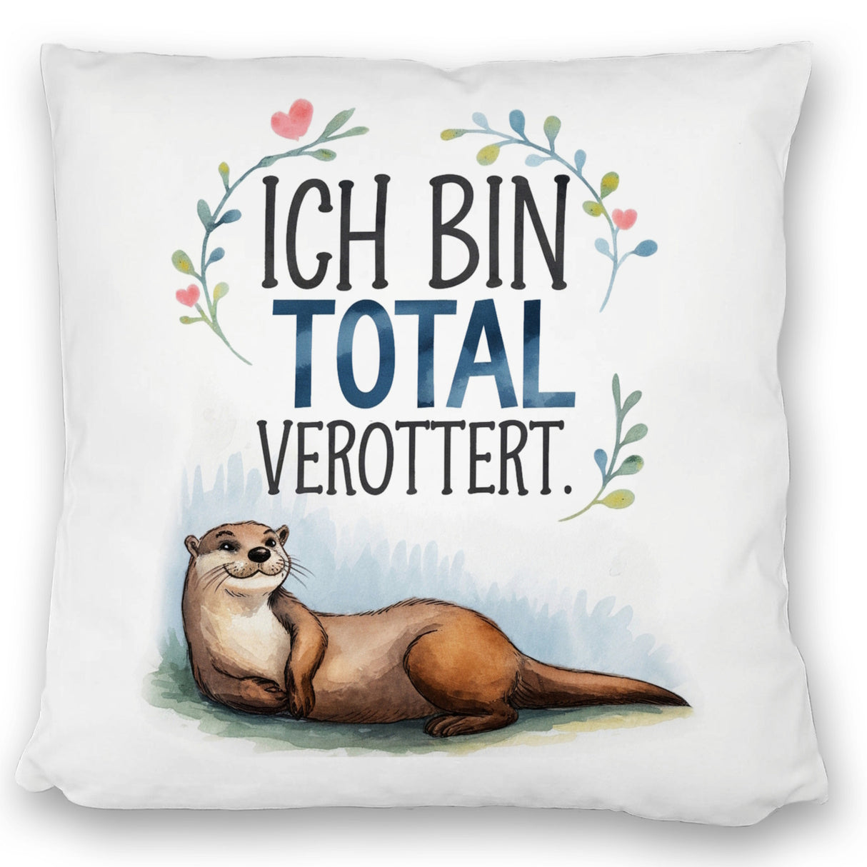 Niedlicher Otter Total verottert Kissen