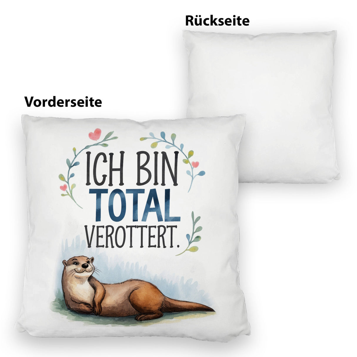 Niedlicher Otter Total verottert Kissen