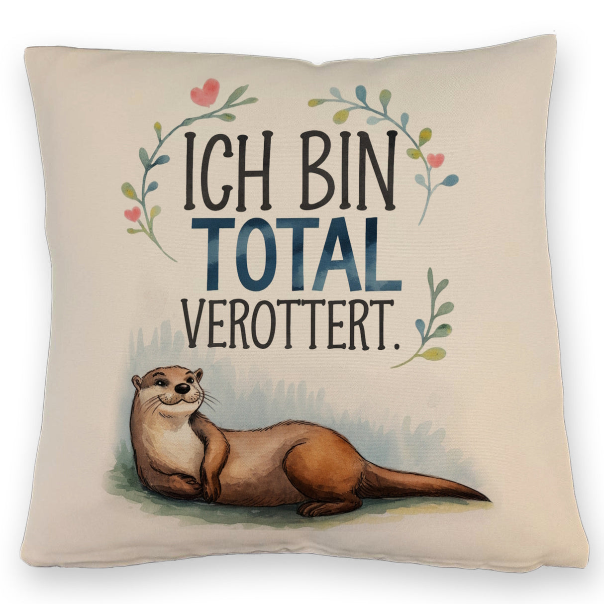 Niedlicher Otter Total verottert Kissen