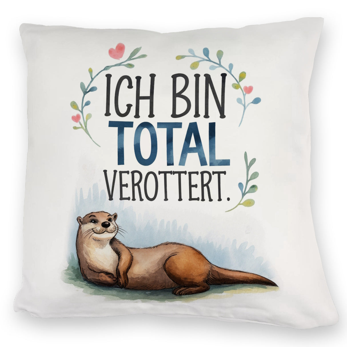 Niedlicher Otter Total verottert Kissen