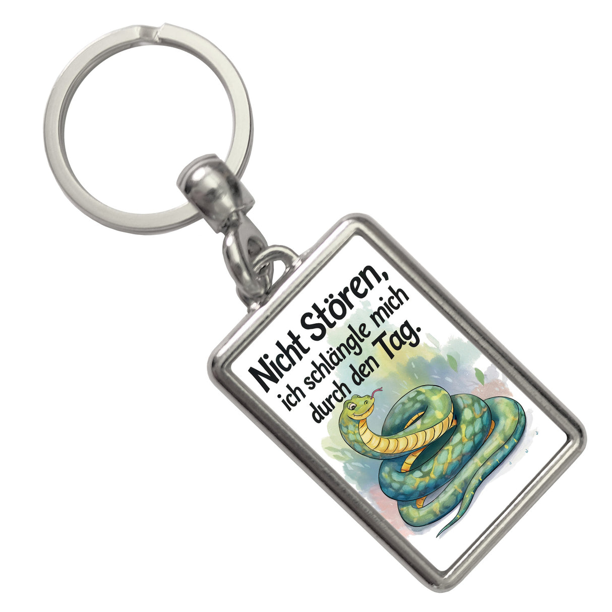 Schlange Nicht stören, ich schlängle mich durch den Tag Schlüsselanhänger