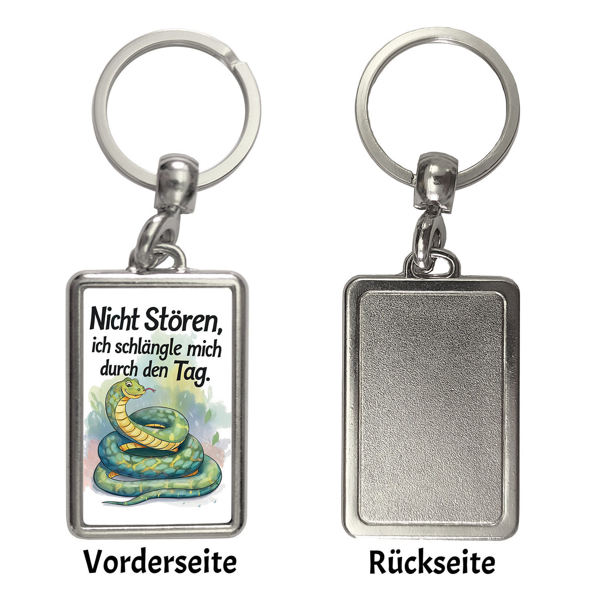 Schlange Nicht stören, ich schlängle mich durch den Tag Schlüsselanhänger