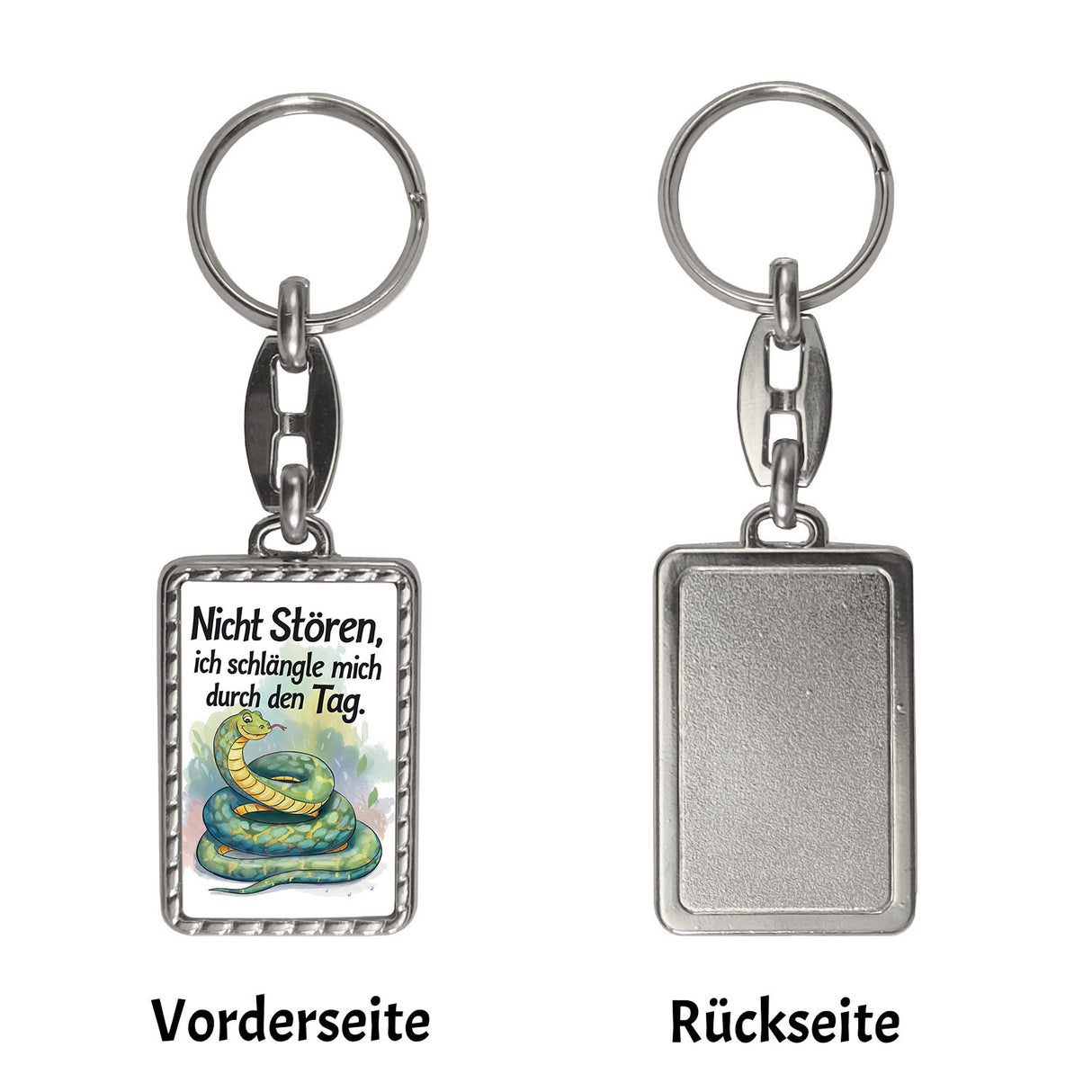 Schlange Nicht stören, ich schlängle mich durch den Tag Schlüsselanhänger