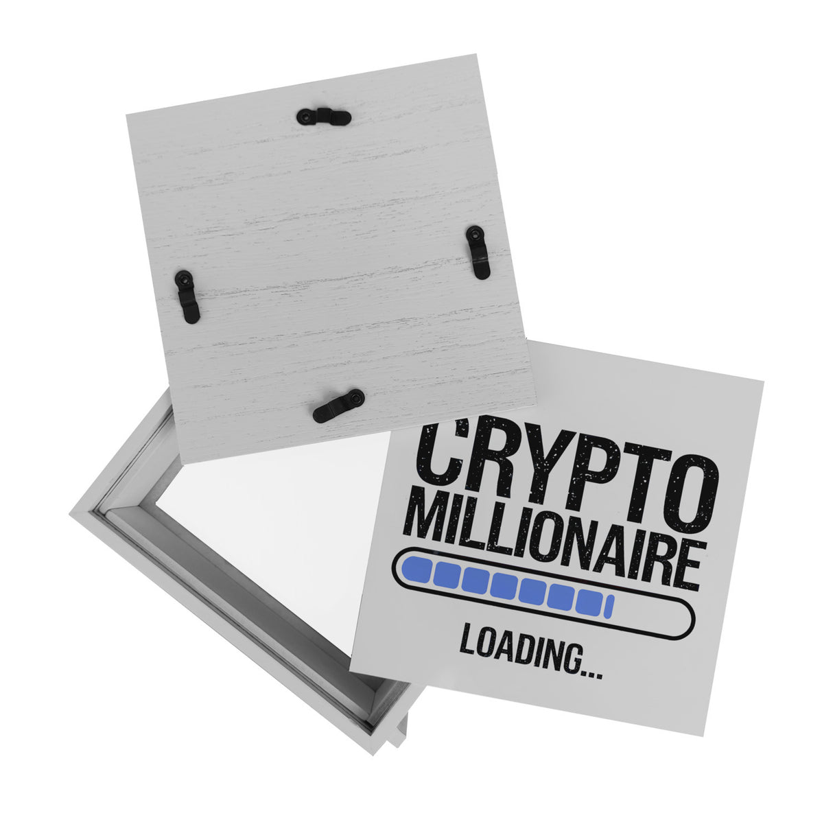 Crypto Millionaire Spardose mit Ladebalken Design