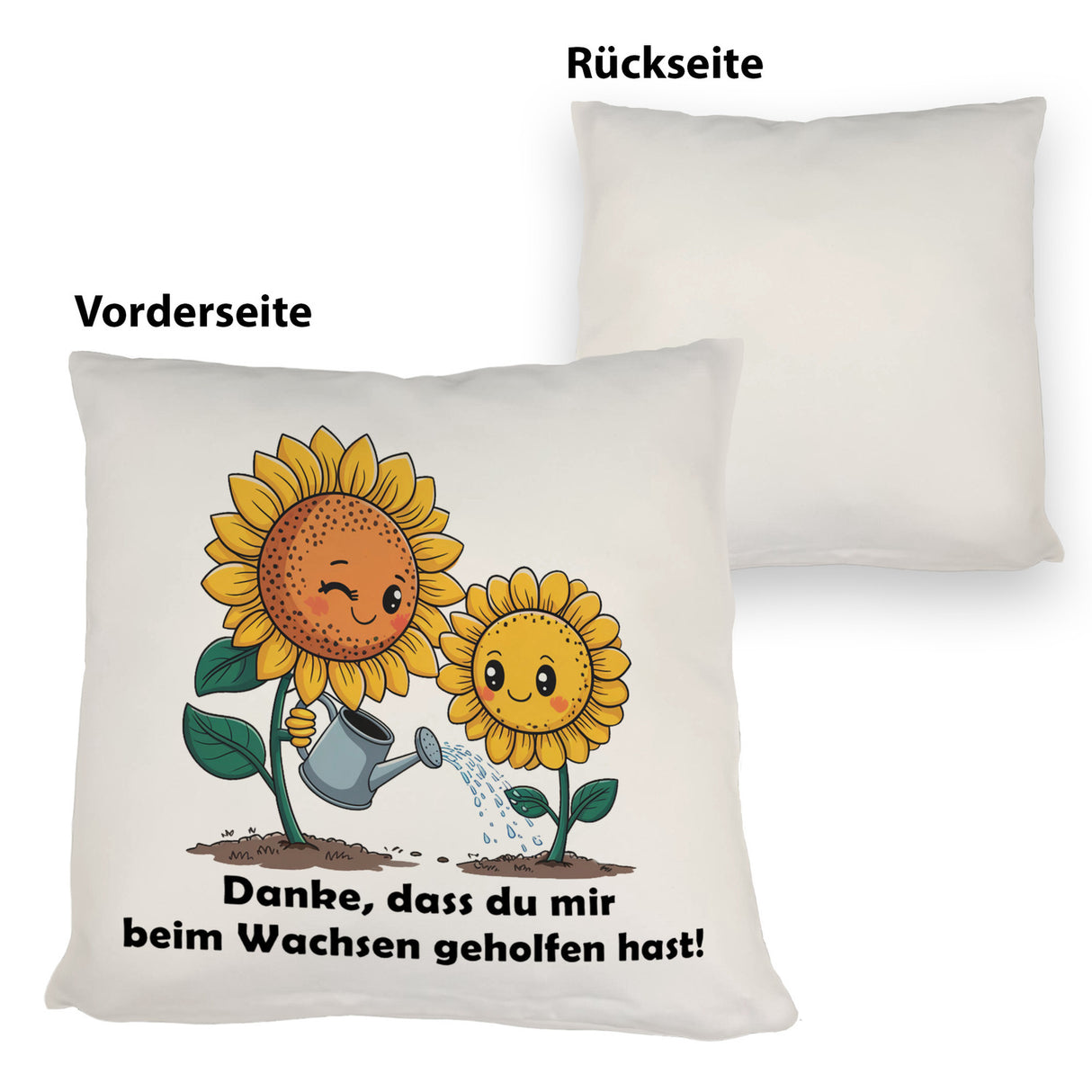 Danke - Sonnenblumen Kissen