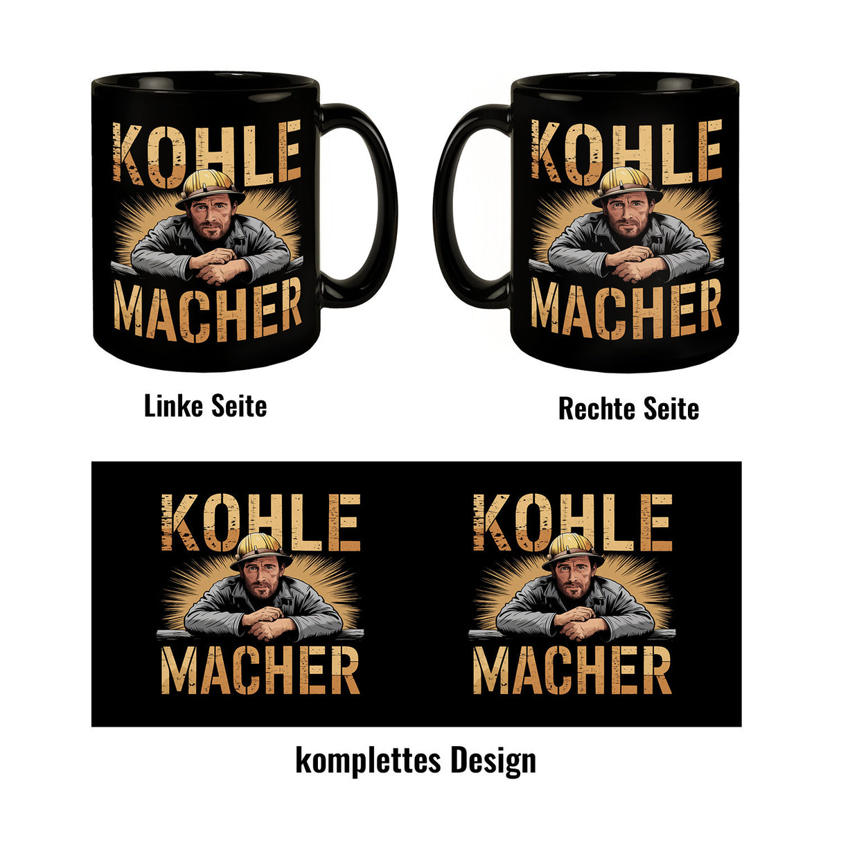 Kohlearbeiter - Kohlemacher Tasse für Nostalgie-Fans