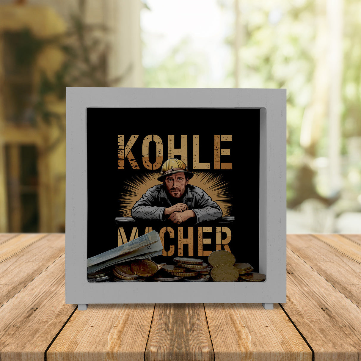 Kohlearbeiter - Kohlemacher Spardose für Nostalgie-Fans