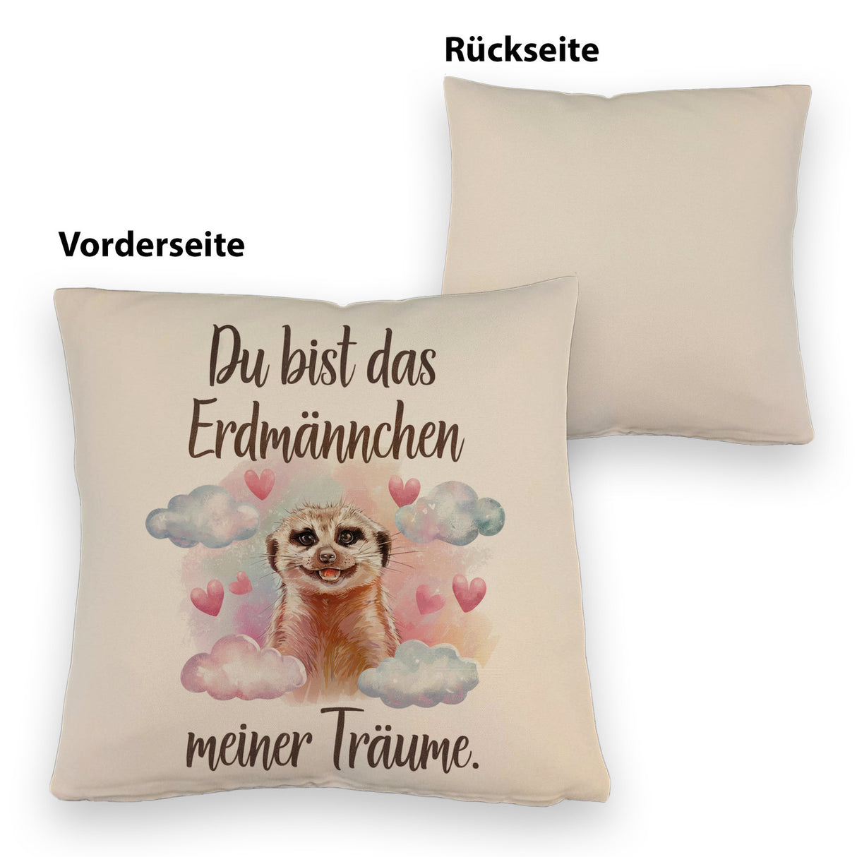 Erdmännchen meiner Träume Kissen