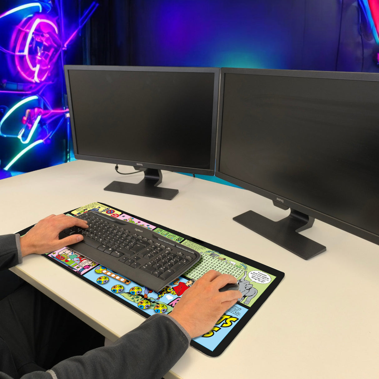 Rätselhits für Kids Schreibtischunterlage 69x31cm XXL Mauspad