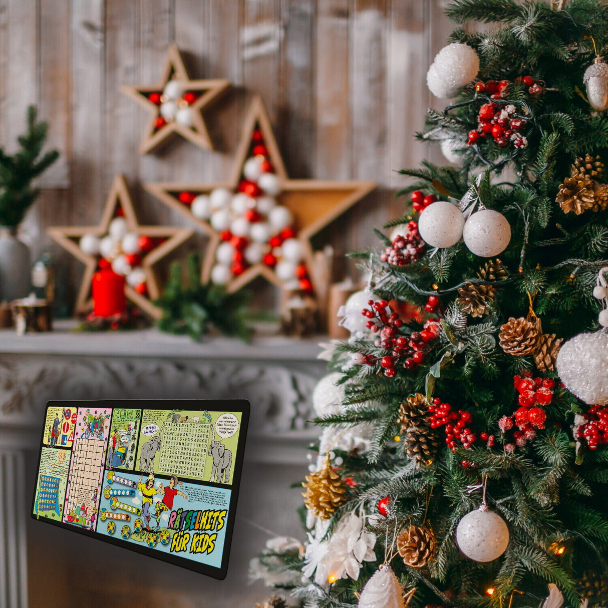 Rätselhits für Kids Schreibtischunterlage 69x31cm XXL Mauspad