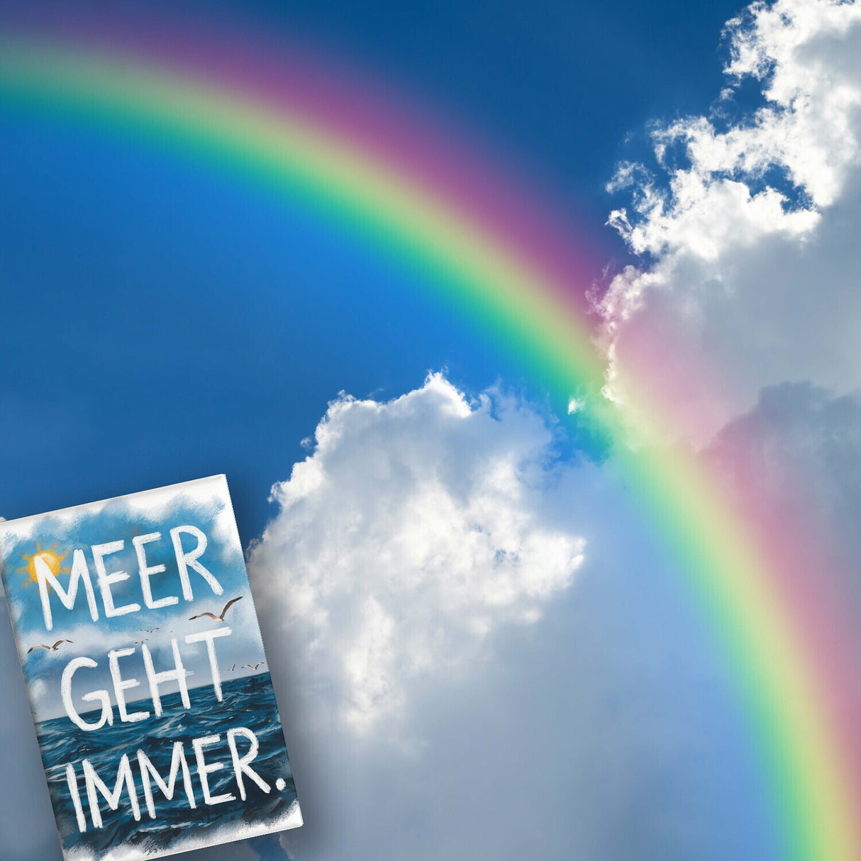 Meer geht immer Souvenir Souvenir Magnet im Aquarell Design