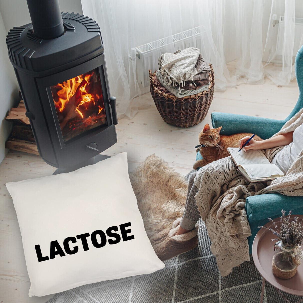 Alligator LACTOSE Kissen für Humorliebhaber