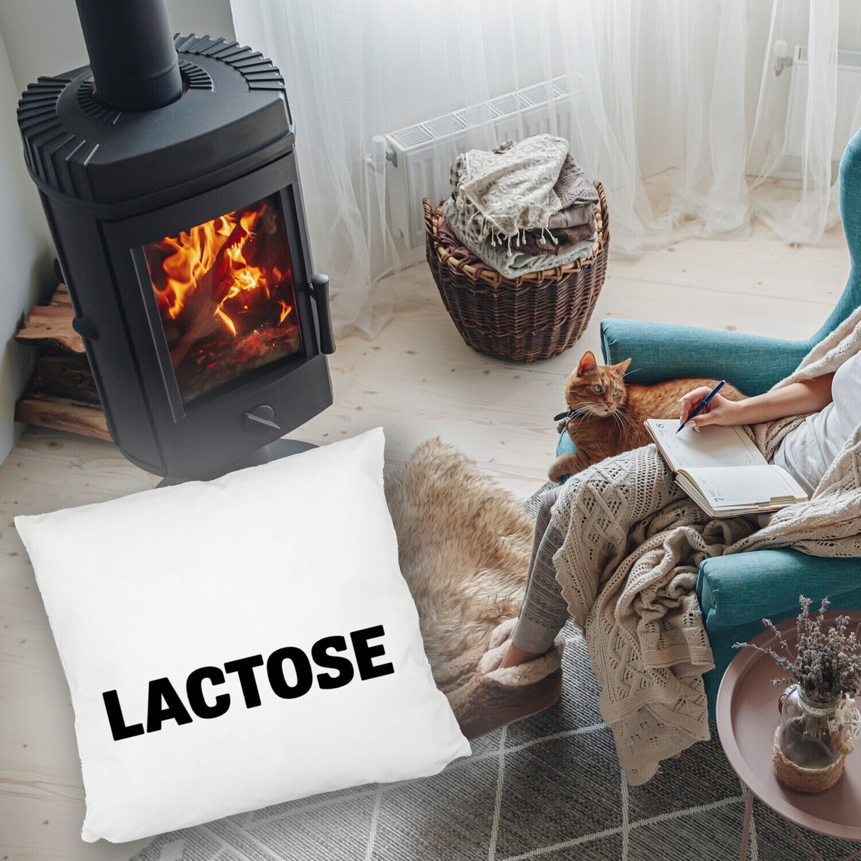 Alligator LACTOSE Kissen für Humorliebhaber