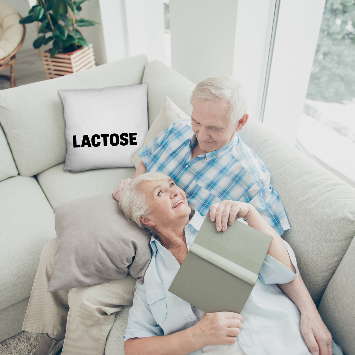 Alligator LACTOSE Kissen für Humorliebhaber