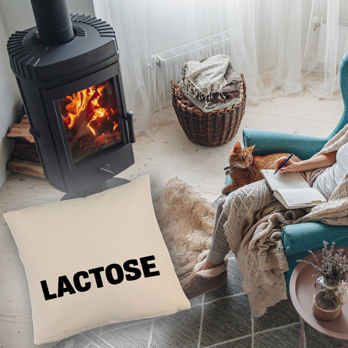 Alligator LACTOSE Kissen für Humorliebhaber