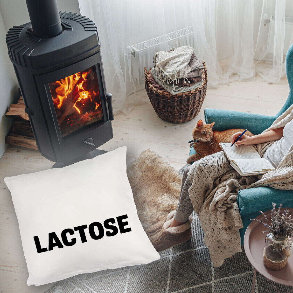 Alligator LACTOSE Kissen für Humorliebhaber