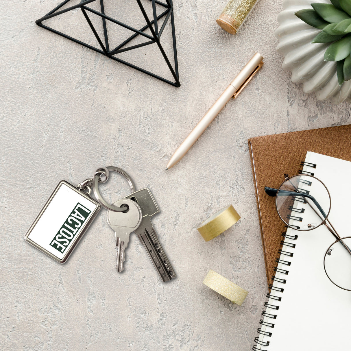 Krokodil LACTOSE Schlüsselanhänger für Menschen mit Humor