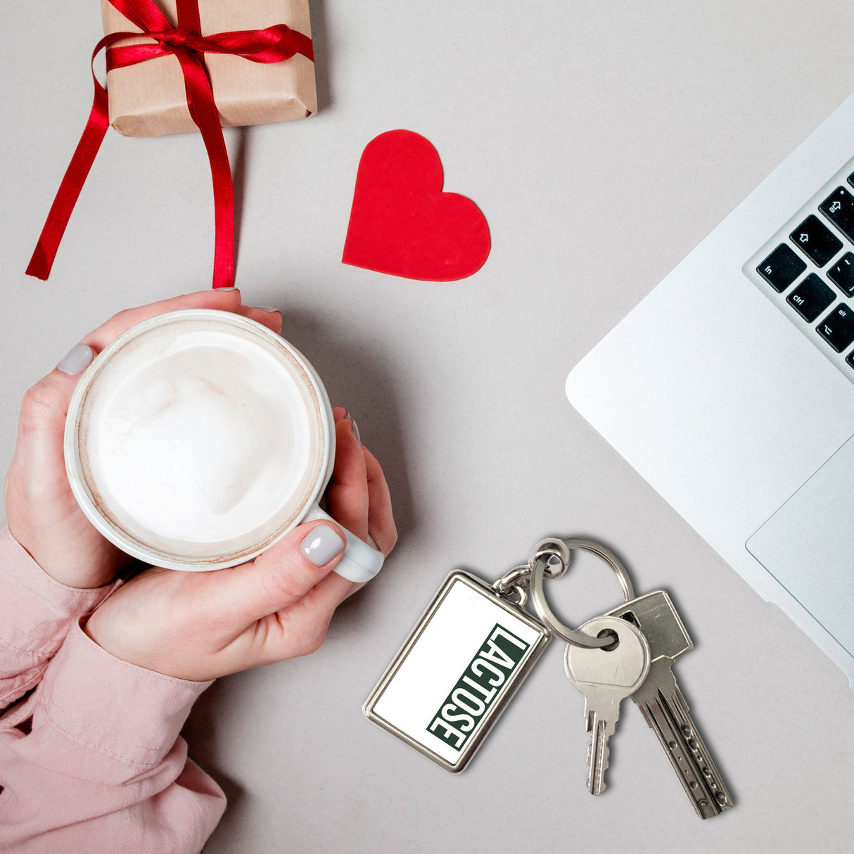 Krokodil LACTOSE Schlüsselanhänger für Menschen mit Humor