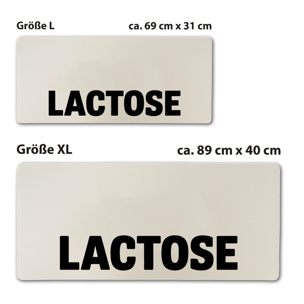 Alligator LACTOSE Schreibtischunterlage 69x31cm XXL Mauspad für Humorliebhaber