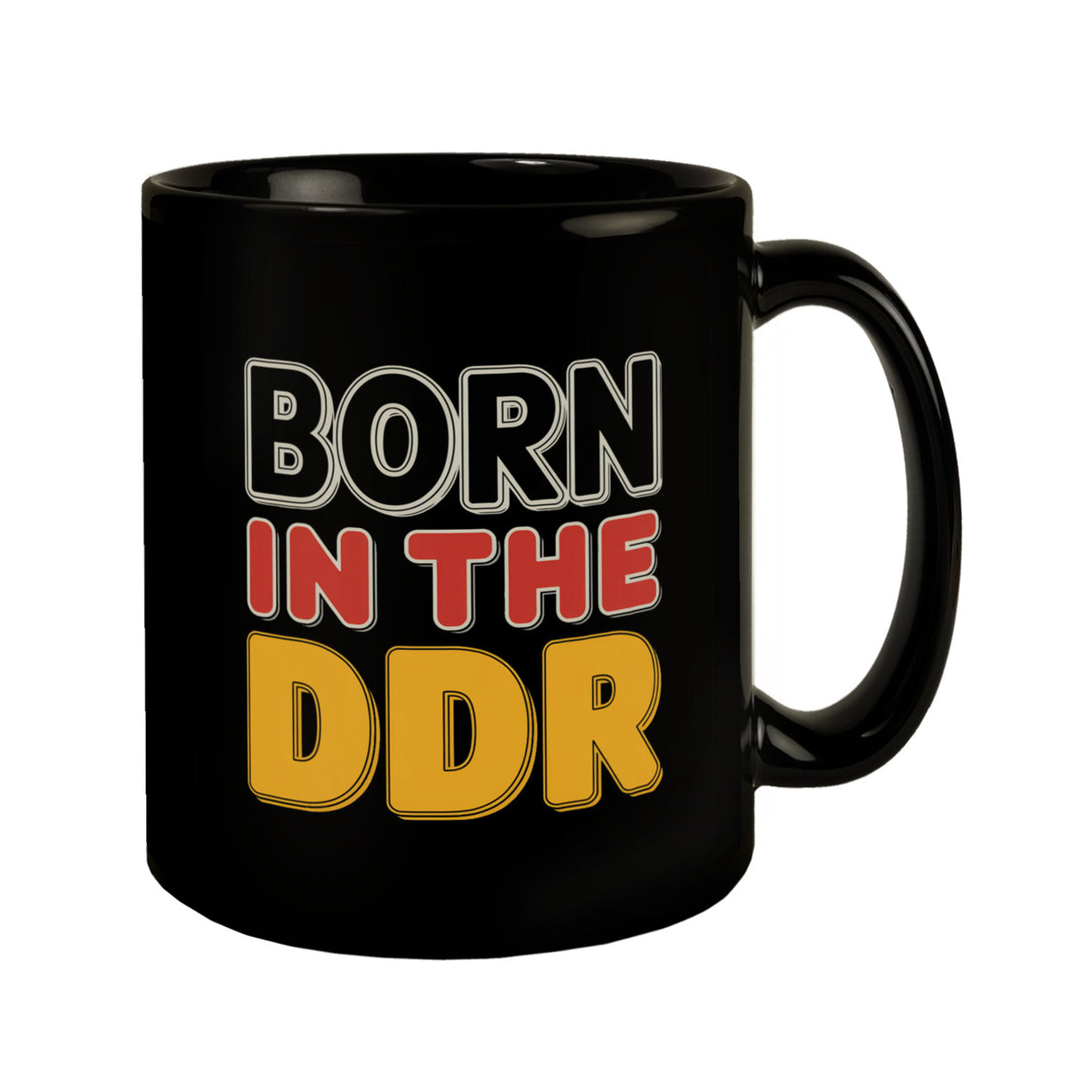 BORN in the DDR Retro Tasse Ostdeutsche Identität