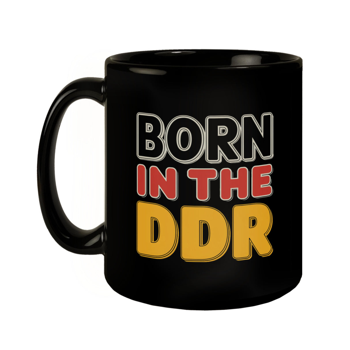 BORN in the DDR Retro Tasse Ostdeutsche Identität