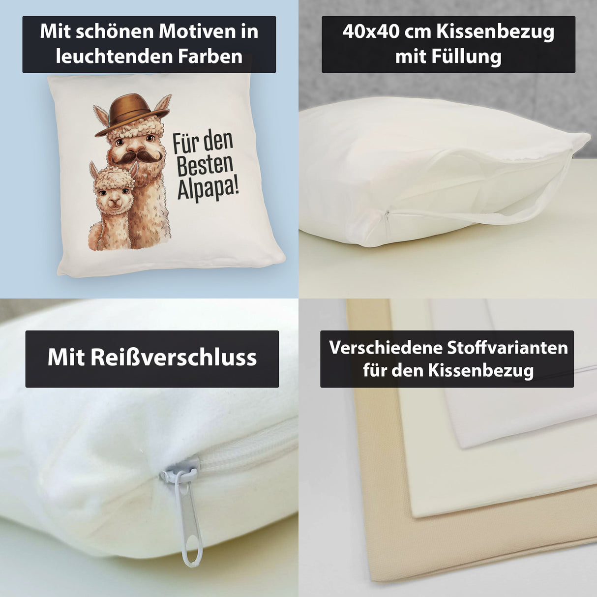 Für den besten ALPAPA! Kissen - Alpaka Papa
