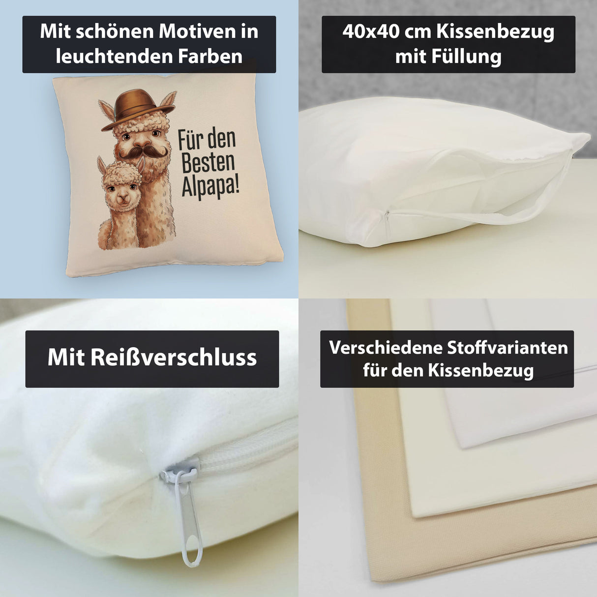 Für den besten ALPAPA! Kissen - Alpaka Papa