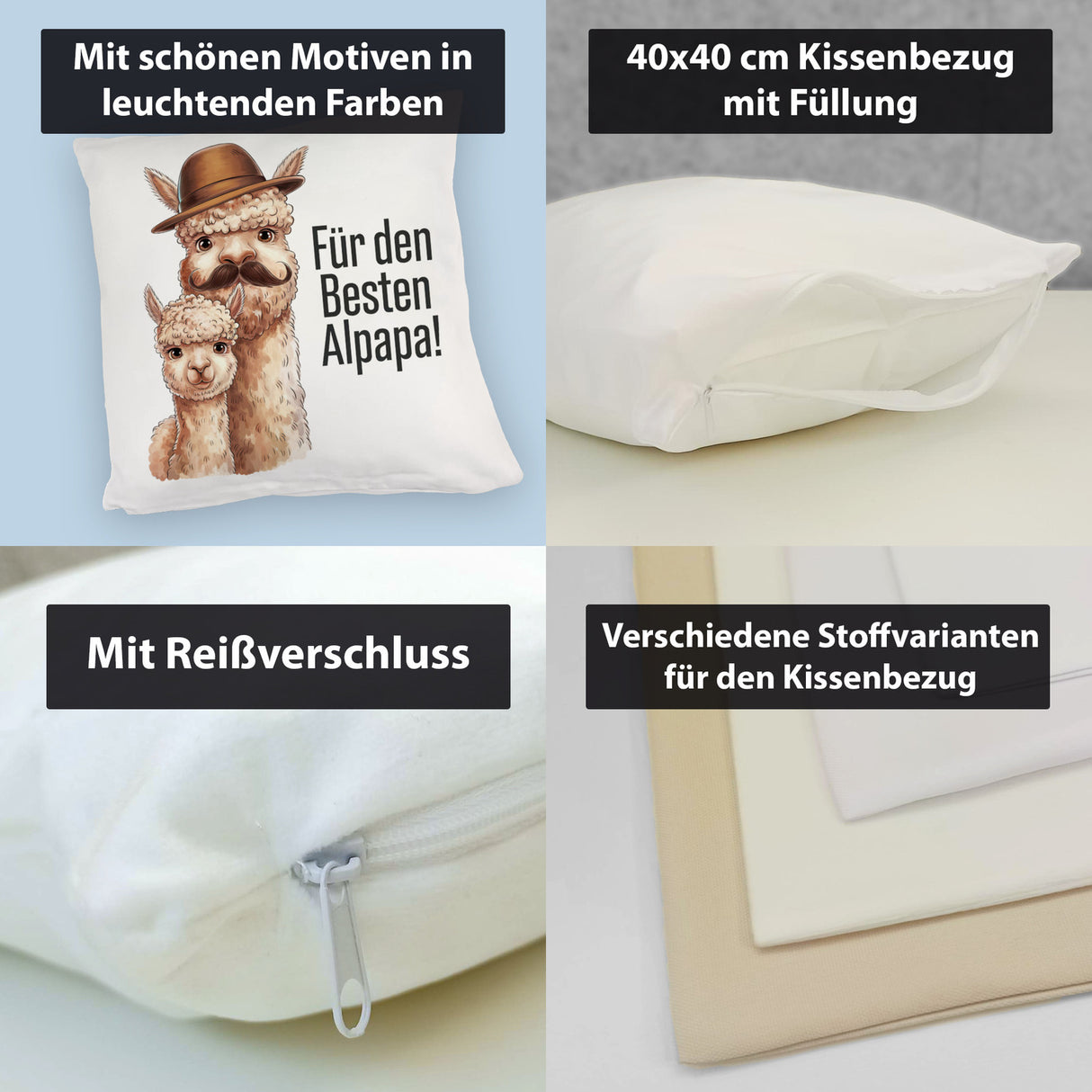 Für den besten ALPAPA! Kissen - Alpaka Papa