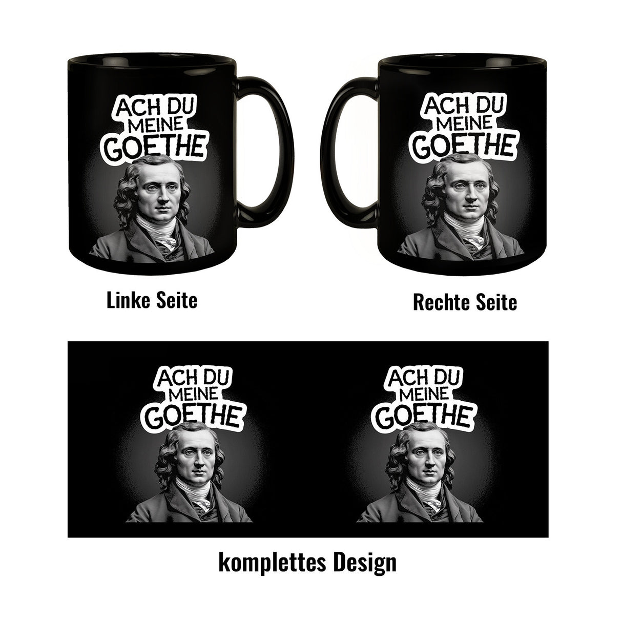 Goethe Tasse Ach du meine Goethe