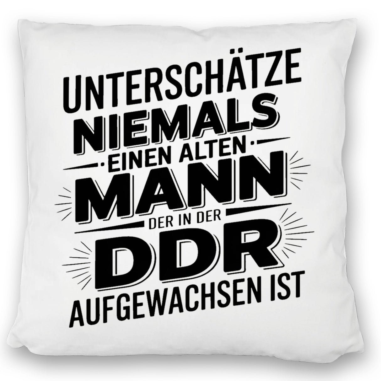 DDR Nostalgie Spruch Kissen für Ossis