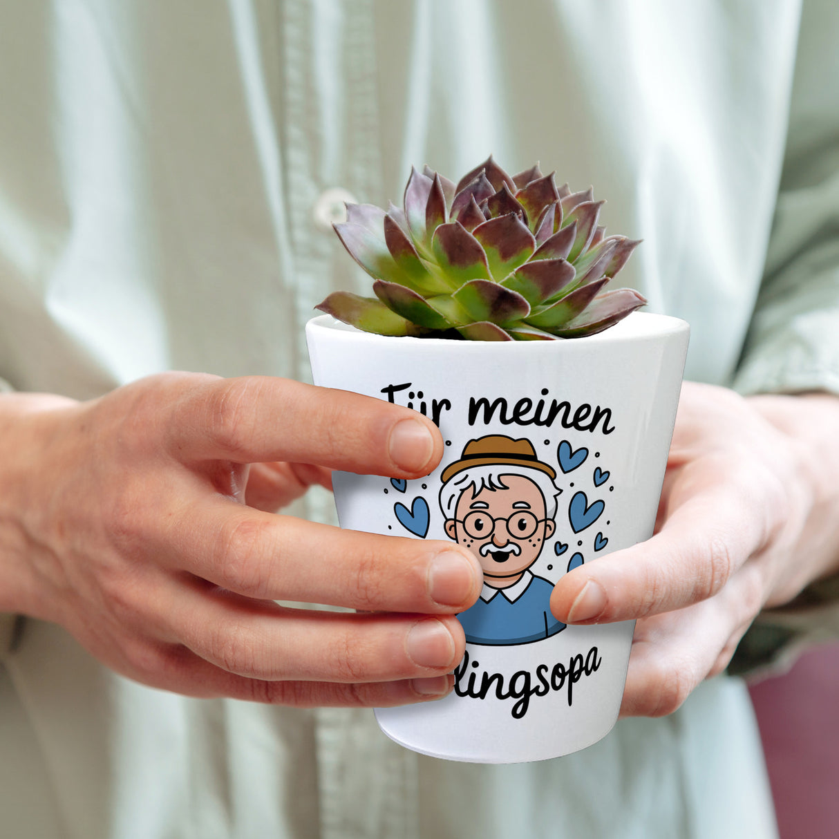 Für meinen Lieblingsopa Blumentopf