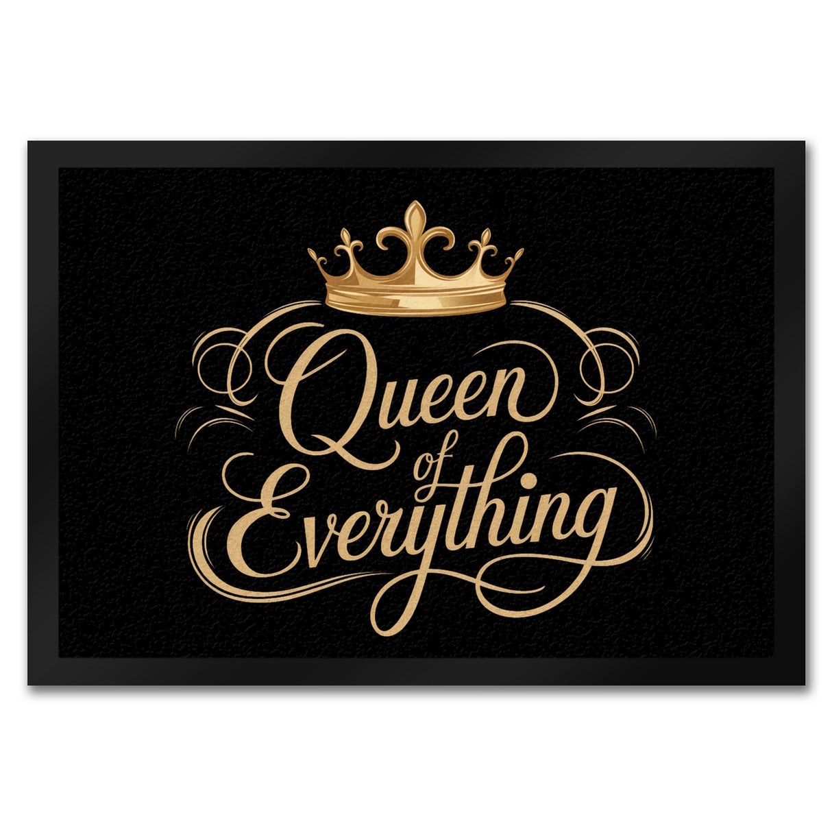 Goldene Krone Queen of Everything Fußmatte in 35x50 cm