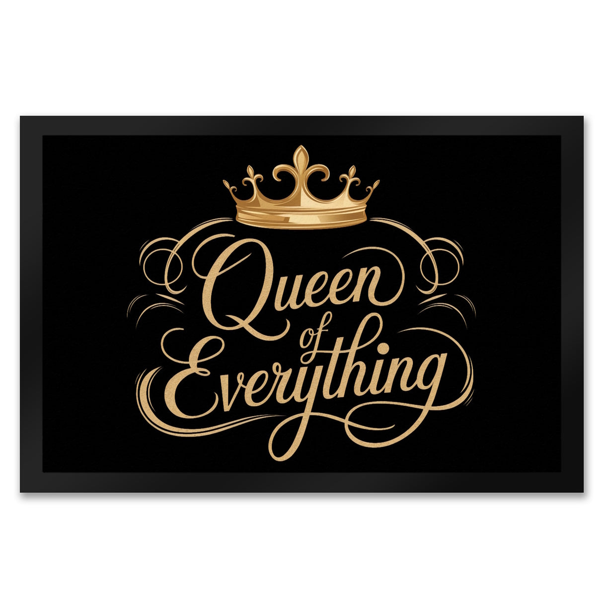 Goldene Krone Queen of Everything Fußmatte in 35x50 cm