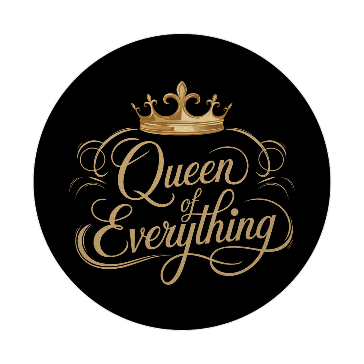 Goldene Krone Queen of Everything Magnet