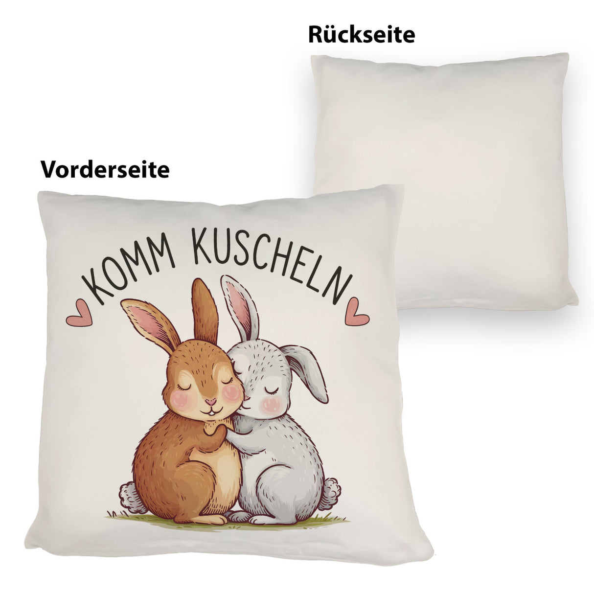 Komm kuscheln Kissen mit Kaninchen