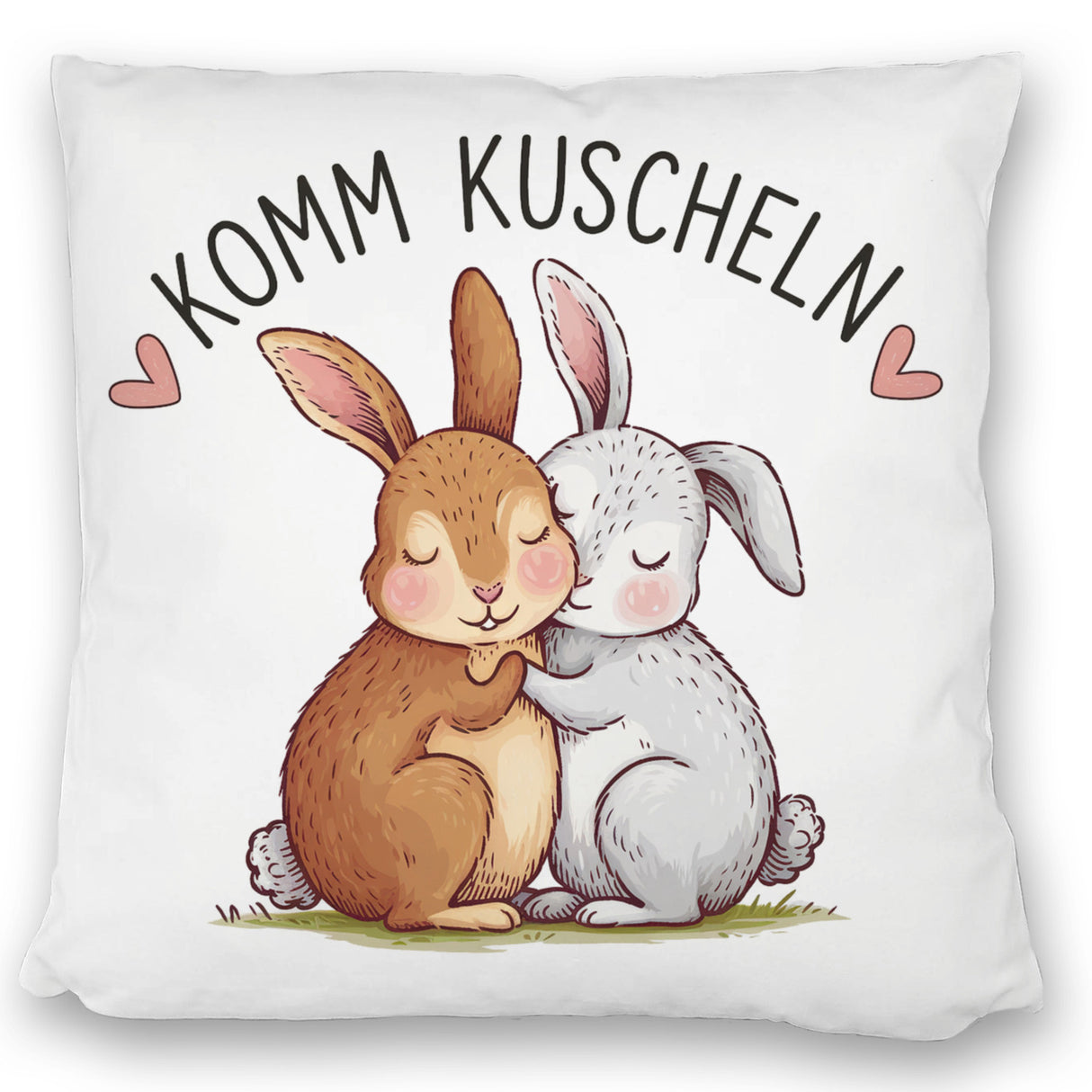 Komm kuscheln Kissen mit Kaninchen