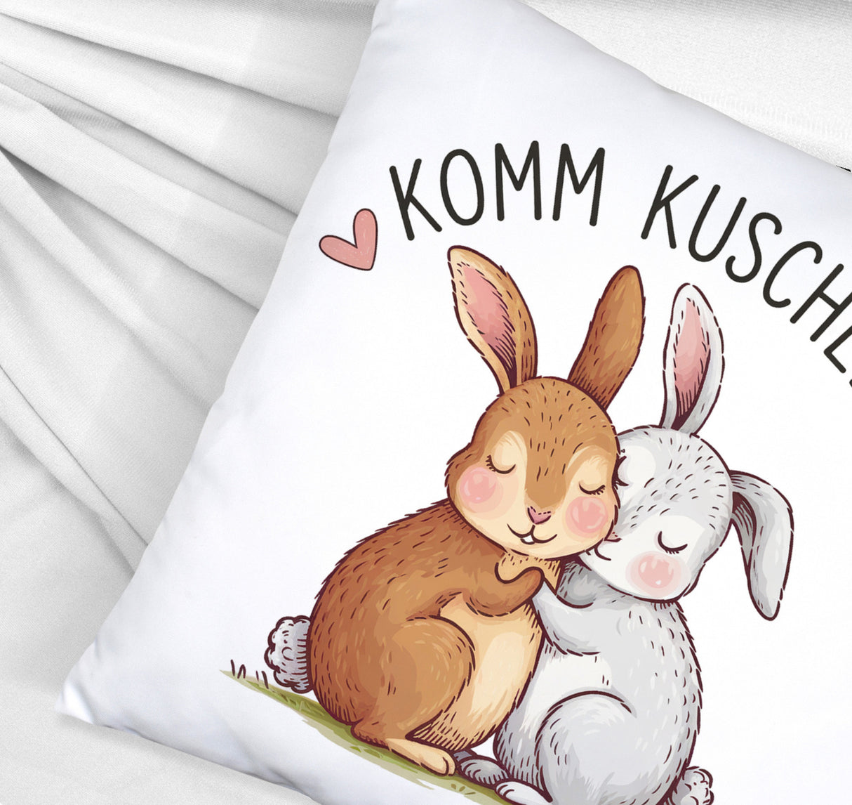 Komm kuscheln Kissen mit Kaninchen