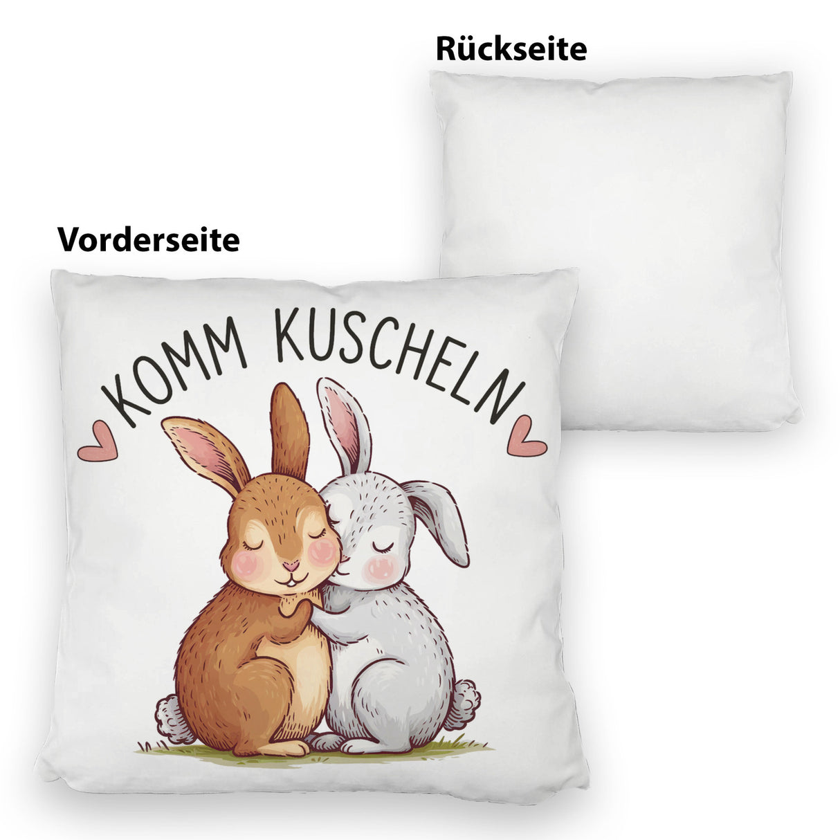 Komm kuscheln Kissen mit Kaninchen